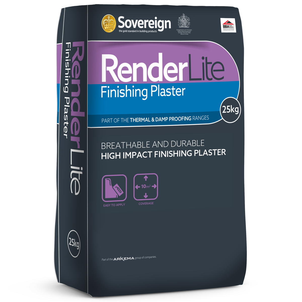 Sovereign Renderlite Finishing Plaster – 25KG (30806773)