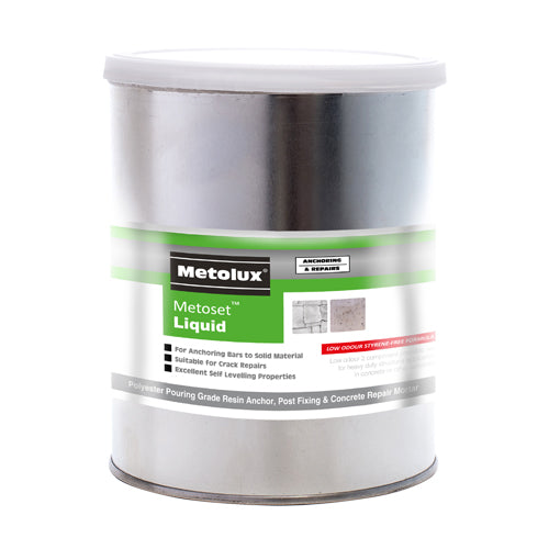 Metolux 2 Part Metoset Liquid Mortar - Grey 1kg