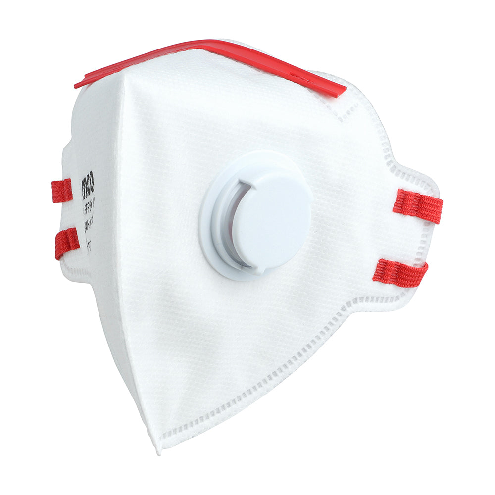 FFP3 Fold Flat Masks with Valve One Size Pack of 10