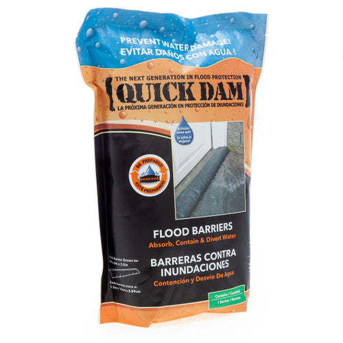 Quick Dam QD65-1 Water Activated Flood Barrier 1.5m/5ft (Single)
