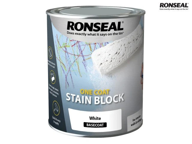 RSLOCSBW750 One Coat Stain Block White 750ml