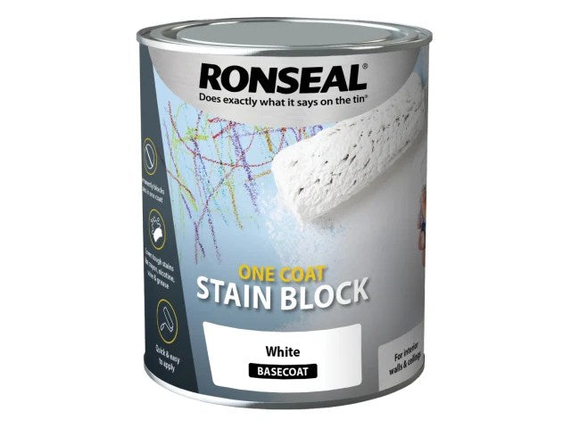 RSLOCSBW25L One Coat Stain Block White 2.5 litre