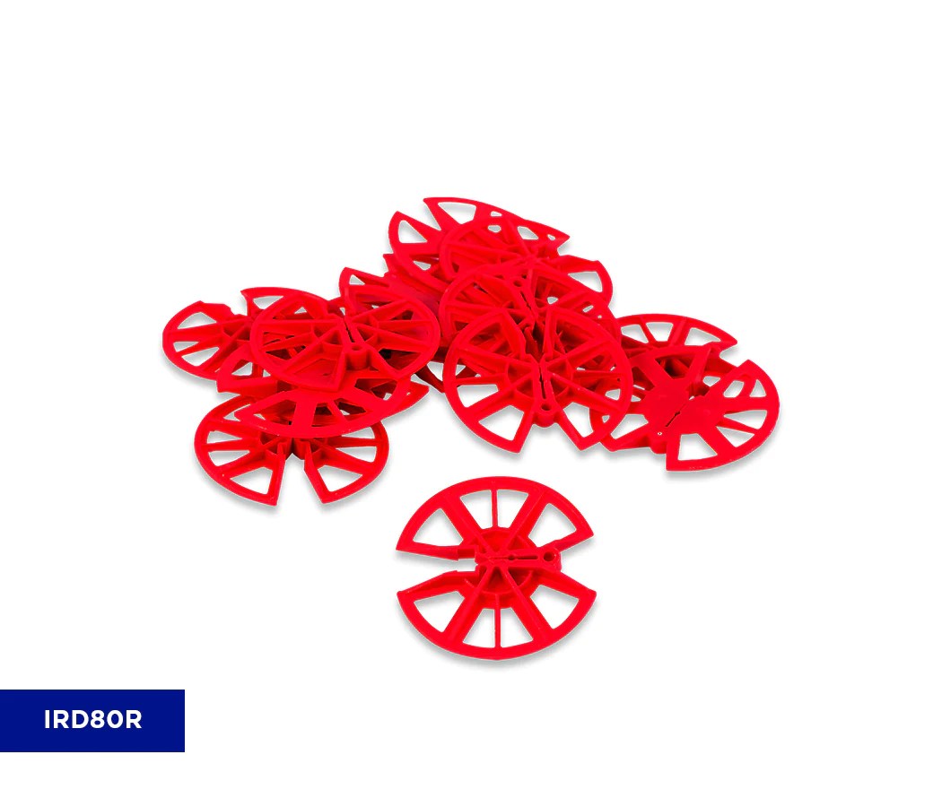 Insulation Retaining Disc Red IRD80R (1000 Pack)