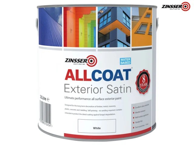 ZINACEWH25L AllCoat® Exterior White 2.5 litre