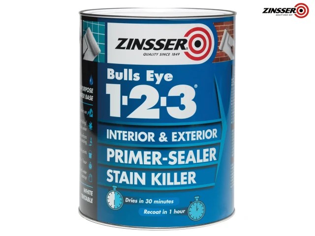 ZINBE123500 Bulls Eye® 1-2-3 Primer & Sealer Paint 500ml