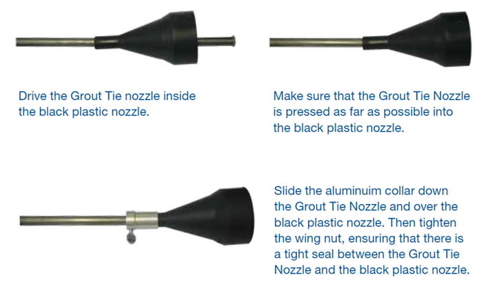 Grout Tie Gun (Heavy Duty) & Pinning Nozzles