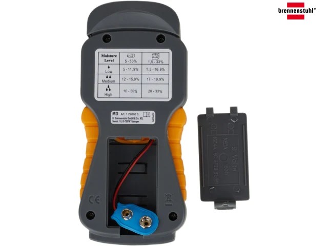 Brennenstuhl 1298680 9v Moisture Damp Detector Meter